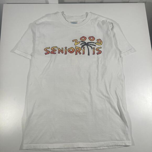 Gildan Other - 2009‎ Senioritis Gildan T-Shirt Retro Graphic Tee Senior Graduation